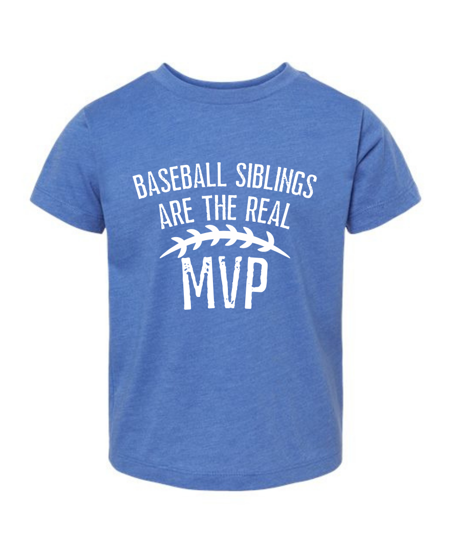 Youth Baseball Tee, Baseball Siblings are the real MVP