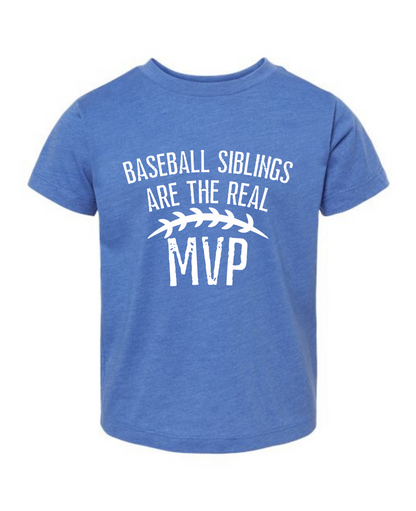 Youth Baseball Tee, Baseball Siblings are the real MVP