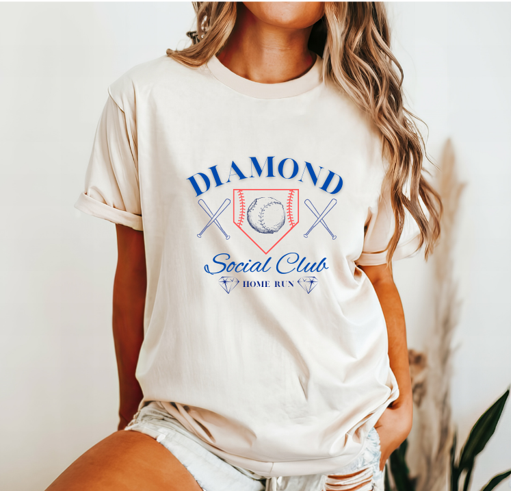 Diamond Social Club, Mom's Baseball Shirt, Baseball Shirt