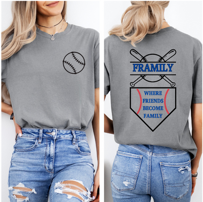 Framily T-Shirt, Mom Baseball Shirt, Baseball Shirt