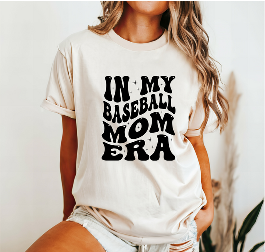 In My Baseball Mom Era, Mom baseball shirt, Baseball t-shirt