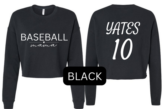 Custom Cropped Long Sleeve Sweatshirt