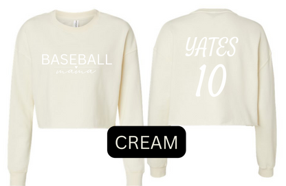 Custom Cropped Long Sleeve Sweatshirt